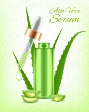 Aloe vera serum Stock Illustration
