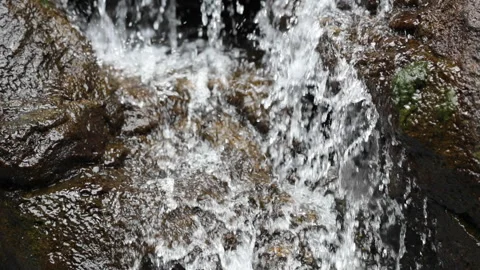 Aloha Films - Small Waterfall Close-up Slo Mo - 01 Canon 1DX II 1080p 30p Stock Footage 146340478