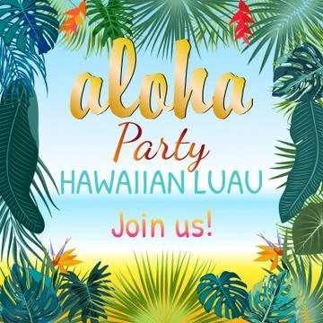 Aloha Hawaii. Best creative vector design for poster, flyer, presentation. Stock Illustration