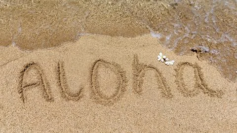 Aloha Sand 库存照片