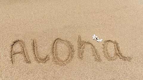 Aloha Sand Stock Photos