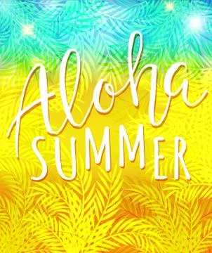 Aloha summer. Illustrazione stock