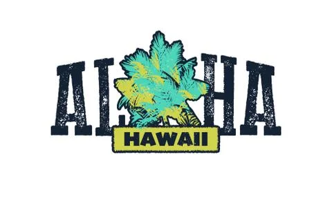 Aloha vector illustration. Stock Illustration