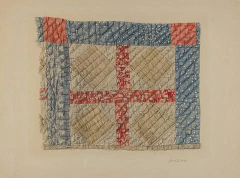 Alois E Ulrich, Patchwork Quilt, c 1938 Patchwork Quilt Copyright: xpiemag... 写真素材