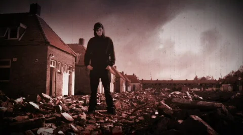 Alone in Abstract World Stock-Footage 87796