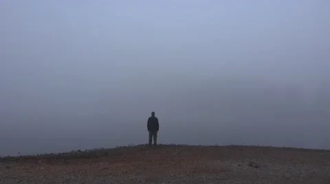 Alone at the beach Stock Footage 47073436