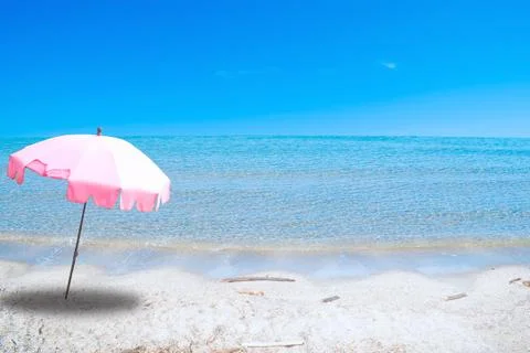 Alone on beach Stock Photos
