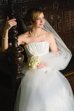 Alone bride Foto stock