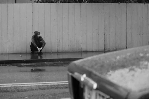 Alone in City Stock Photos