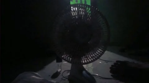 Alone in a dark room Stock Footage 217401623