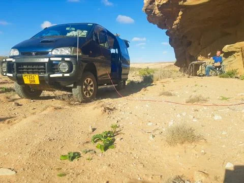 Alone in the desert Stock Photos