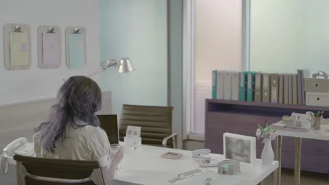Alone in the office Stock Footage 137745471