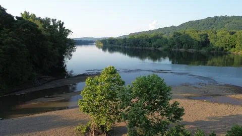 Alone on the River Stock Photos
