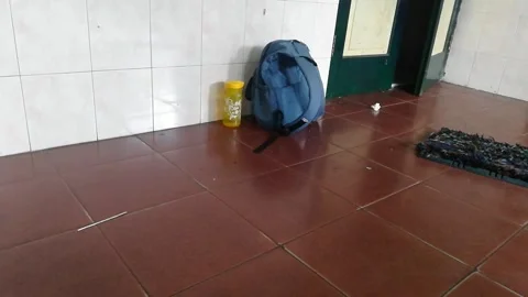 Alone at school Stock Footage 243333052