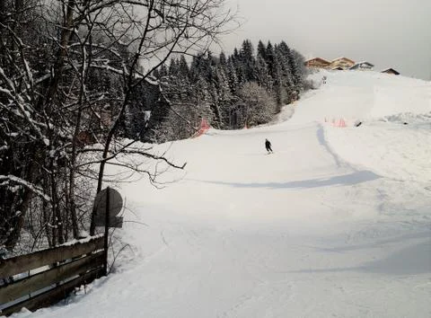 Alone on the Slopes Stock Photos