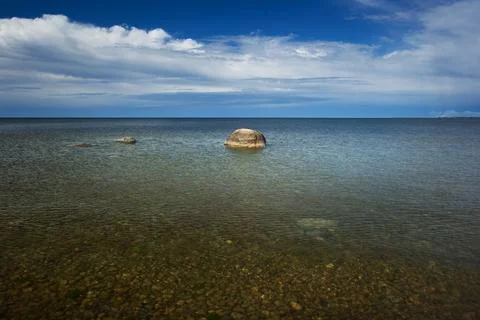 Alone stone Stock Photos