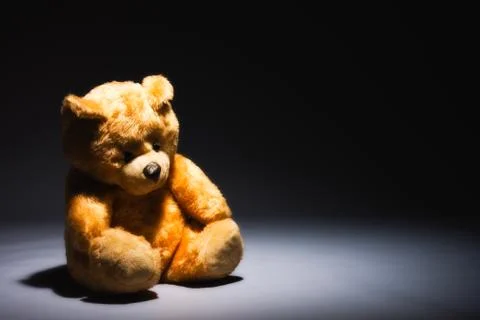 Alone teddy bear Foto stock