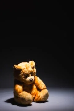 Alone teddy bear Stock-Fotos