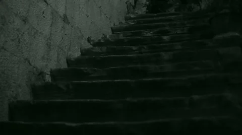 Alone walk in darkness Stock Footage 51001593