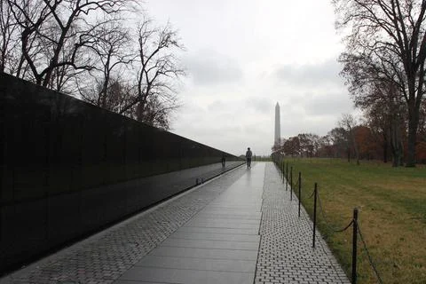 Alone at the Wall 库存照片