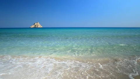 Alone on the Xerocambos beach Stock Footage 92497181