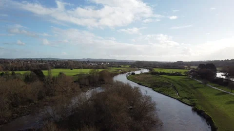 Along the Exe River Stock Footage 151120400