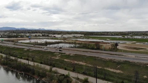 Along the freeway Stock Footage 94750450