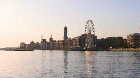 Along the sea of Bari Video stock 105433013