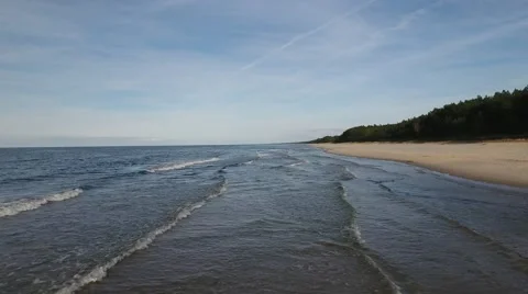 Along the wavefronts Stock Footage 68997419