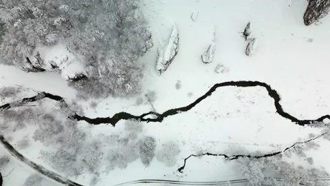 Along the winter river Stock Footage 231262119