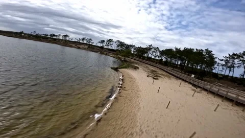 Alongside the lake Video stock 172011706