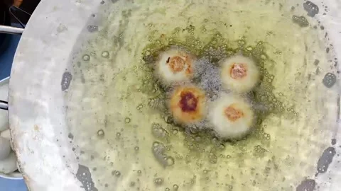 Aloo Tikki is  an evening snack Stock Footage 231409934