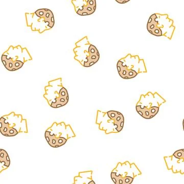 Alopecia areata vector seamless pattern イラスト素材