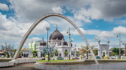 Alor Setar Zahir Mosque. Stock Footage 61436682