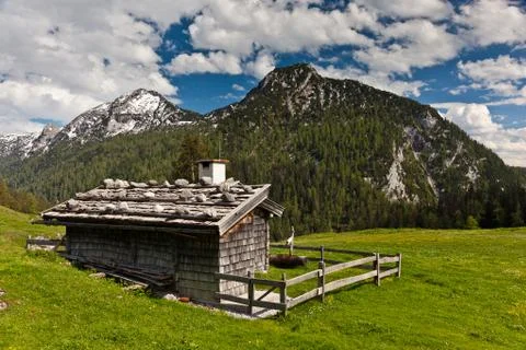 Alp chalet Stock Photos