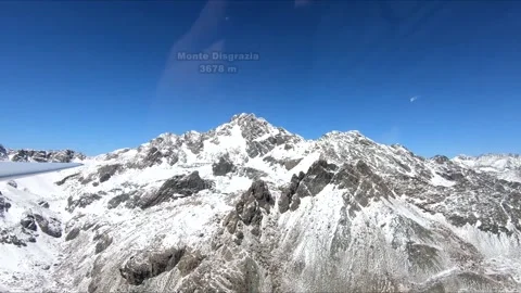 Alp Soaring, Pilot View Of Monte Disgrazia And Piz Bernina Видео 221303848
