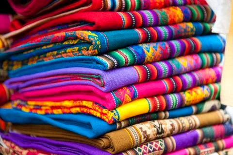 Alpaca Designed Scarf Stock Photos