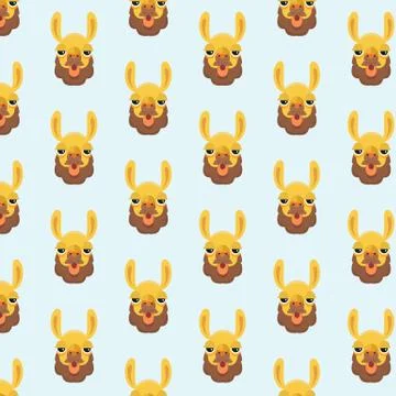Alpaca pattern. 스톡 일러스트