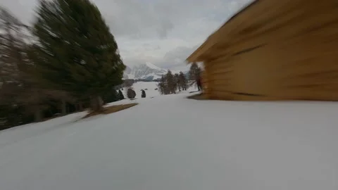 Alpe di Siusi DJI MAVIC MINI 3 4K - UHD - HDR Stock Footage 231237111