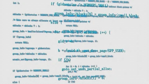 Alpha AI machine learning code operation programming language screen scrolli Stock Footage 149636181