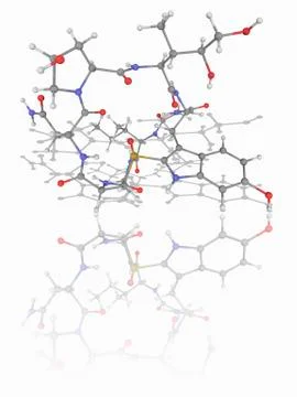 Alpha-Amanitin toxin molecule Stock Illustration