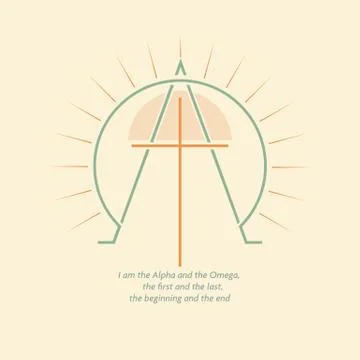 Alpha and Omega Stock Illustration