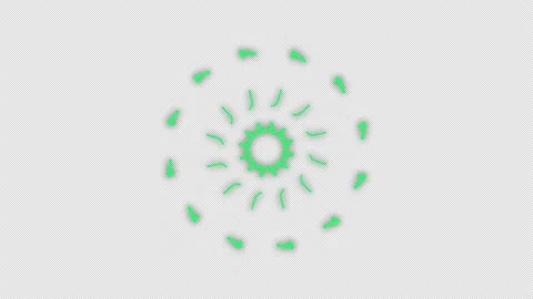 Alpha animation. Loop animation of bright green lines in the shape of worms.  Stock Footage 149611351