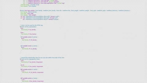 Alpha Artificial intelligence program and code scrolling Stock Footage 288317862