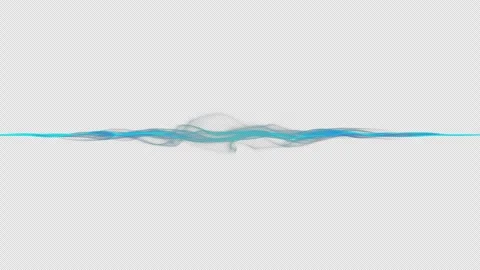 Alpha Beautiful particle light ribbon waves Stock Footage 290997857
