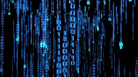 Alpha Big data binary Stock Footage 122413304