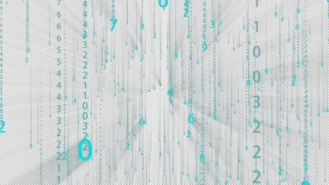 Alpha Binary digit string scrolling Stock Footage 182284159