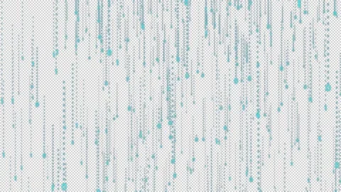 Alpha Binary information flow digital rain drop Stock Footage 159065321