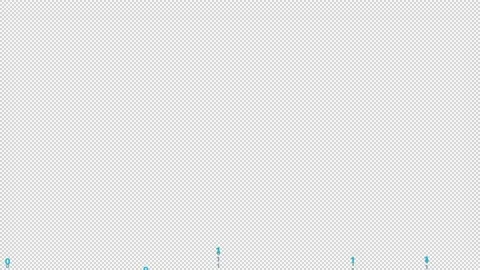 Alpha Binary matrix rain rising 2 Stock Footage 137642181