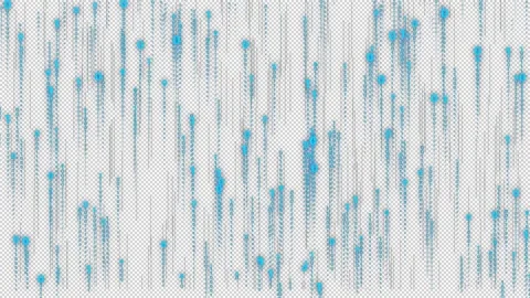 Alpha Binary string rising Stock Footage 136667070